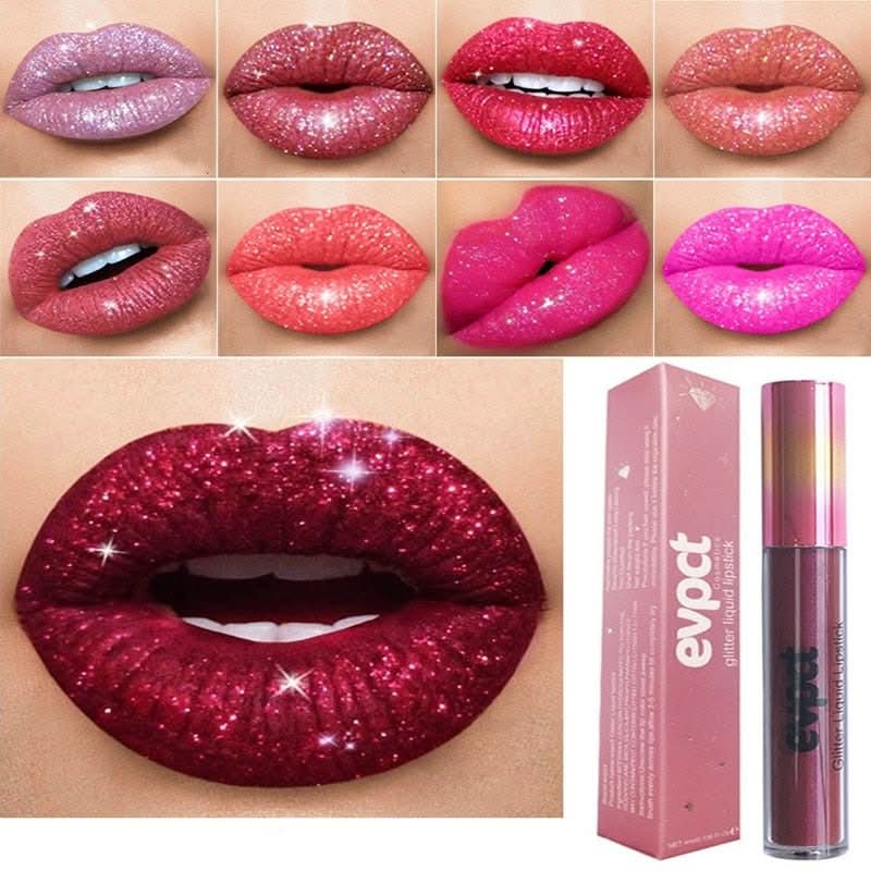 Glamora Diamond Lip Waterproof Glitter Lipstick - RESTORALUX