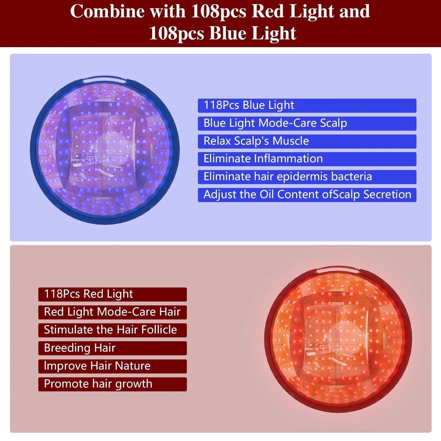 Laser Hair Growth Cap with 236 Diodes for Regrowth - RESTORALUX