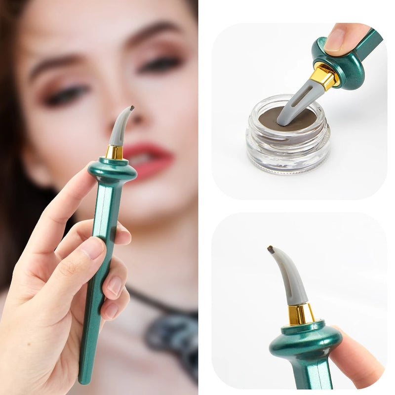 LashMuse VelvetWing Flawless Eyeliner Cream Set – Long - Lasting Precision Gel Eyeliner - RESTORALUX