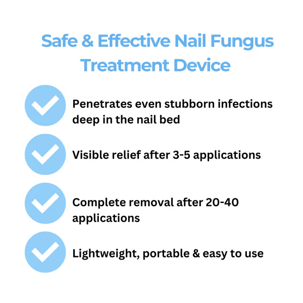 LumiNail Laser Nail Fungus Device – Low - Level Laser Therapy for Fingernail & Toenail Care - RESTORALUX