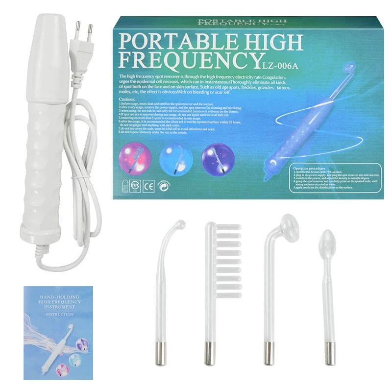 High Frequency Facial Wand with Neon & Argon Electrodes