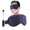 USB Heated Eye Mask with Vibration – Steam Compress & Remote Control for Dry Eye Relief, Sleep & Office Use