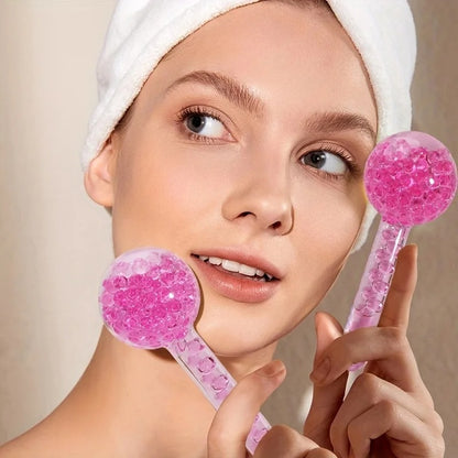 2pcs LCE Ice Globes for Facial Massage – Cooling Face & Eye Roller