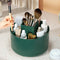 360° Rotating Makeup Organizer Box with Brush and Lipstick Holder