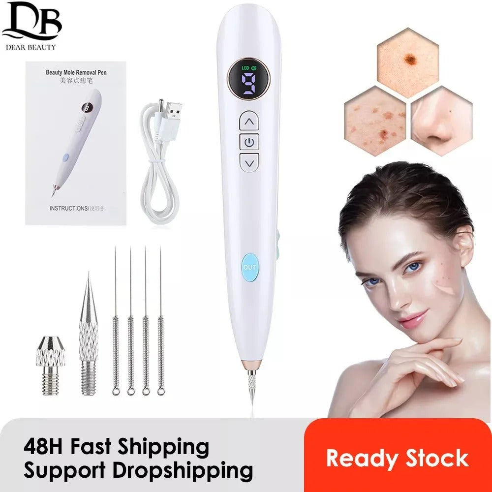 Skin Tag Remover Plasma Pen – LCD Electric Mole, Wart & Dark Spot Removal Laser Kit