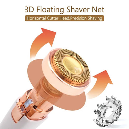 2-in-1 Portable Electric Epilator & Eyebrow Trimmer