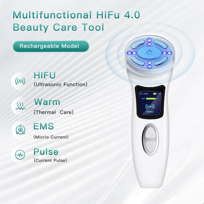 Wireless Hifu 4.0 Ultrasonic Facial Machine Skin Lifting Device
