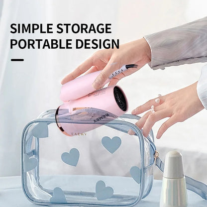 Portable Foldable Hair Dryer Compact Low Noise Travel Blower