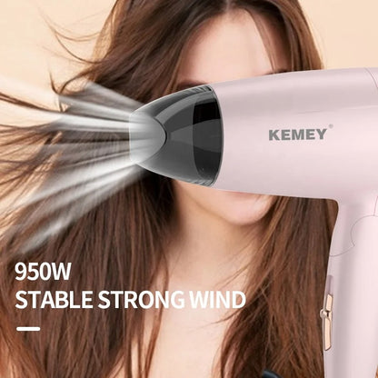 Portable Foldable Hair Dryer Compact Low Noise Travel Blower