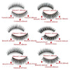 6-Pair Magnetic False Eyelashes with Sticky Eyeliner Pens