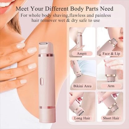 2 in 1 Electric Shaver for Women Body Hair Removal