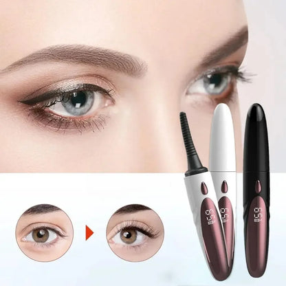 USB Heated Eyelash Curler with 4 Modes for Long Lashes
