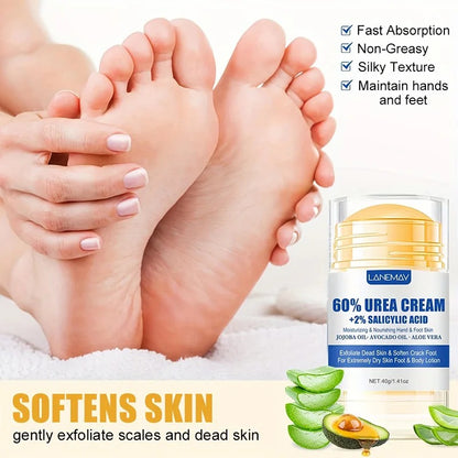 Urea Foot Cream – Dry & Cracked Heel Repair, Exfoliating & Ultra-Hydrating Care