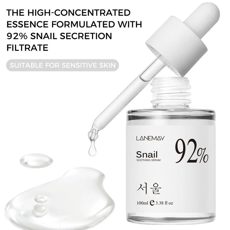 92% Snail Soothing Facial Essence – Hydrating & Multi-Action Face Serum 100ml