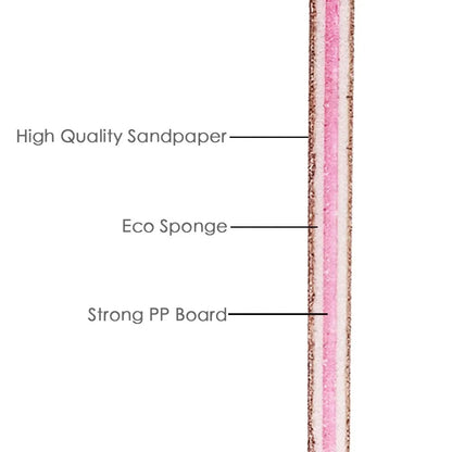 100/180 Grit Half Moon Nail File – Double-Sided Manicure Buffer