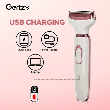 4-in-1 Rechargeable Women’s Electric Razor Wet Dry Trimmer
