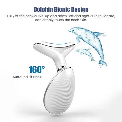Ems Face Neck Lifting Massager LED Skin Tightening Device