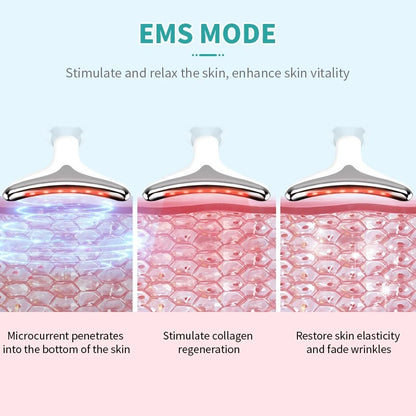 Neck & Face Lifting Device – LED Light Skin Tightening Tool
