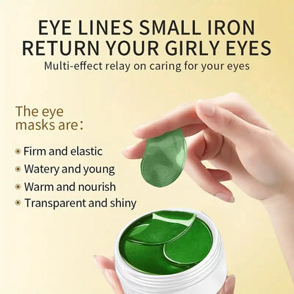 60pcs Seaweed & Hyaluronic Acid Eye Masks – Dark Circle & Puffiness Care