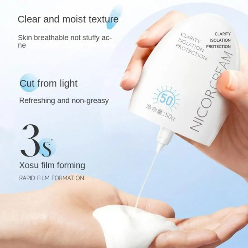 50ml Waterproof Sunscreen SPF50+ – Face & Body Sun Protection Cream