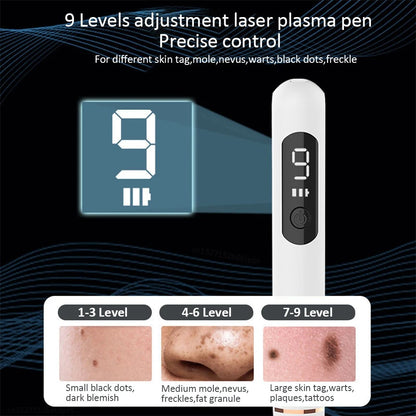 Laser Plasma Skin Tag Remover Pen Mole Freckle Eliminator