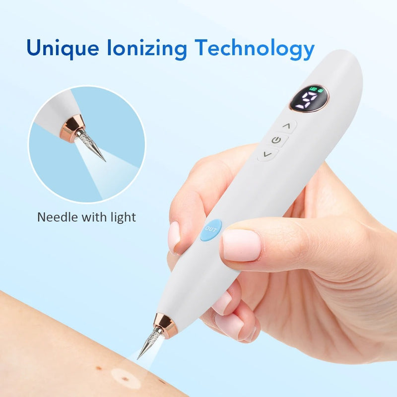 Skin Tag Remover Plasma Pen – LCD Electric Mole, Wart & Dark Spot Removal Laser Kit