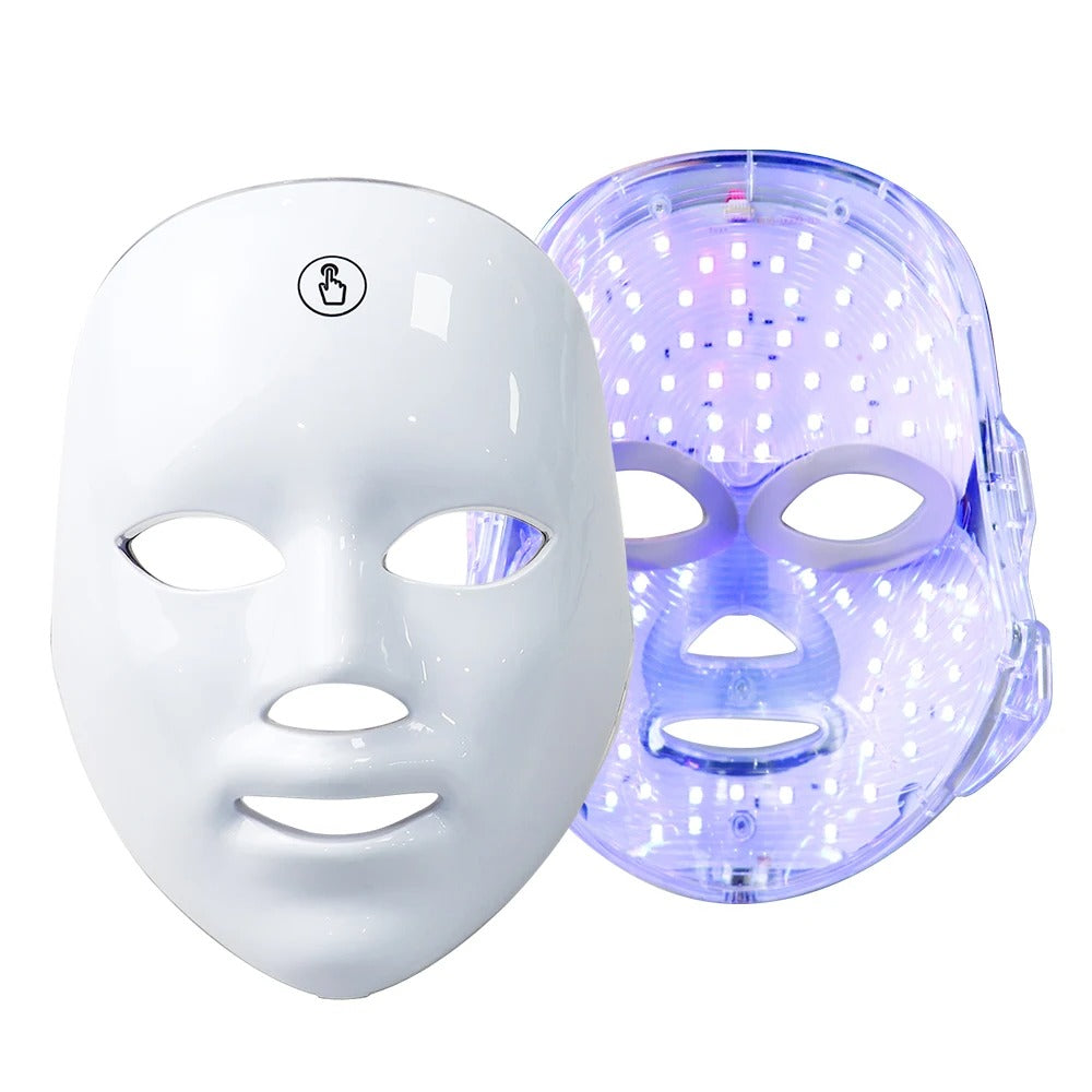 7-Color LED Facial Mask for Acne, Wrinkle Removal & Skin Rejuvenation – Photon Light Therapy Mask