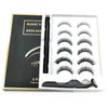 6-Pair Magnetic False Eyelashes with Sticky Eyeliner Pens