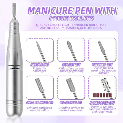 45,000 RPM Rechargeable Nail Drill Machine