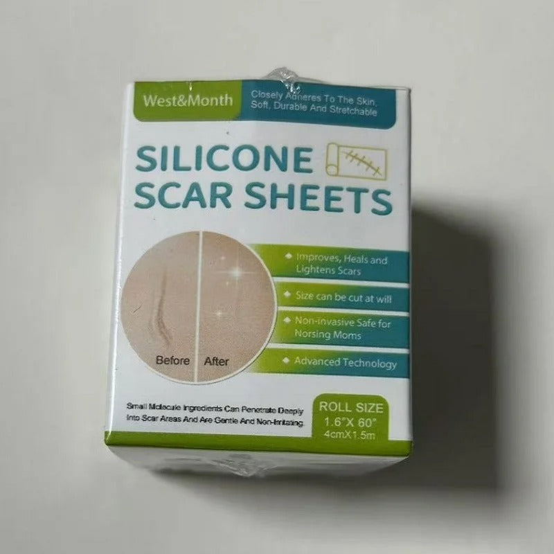 Silicone Scar Sheets Roll – Reusable Self-Adhesive Scar Cover Tape 4cm x 150cm