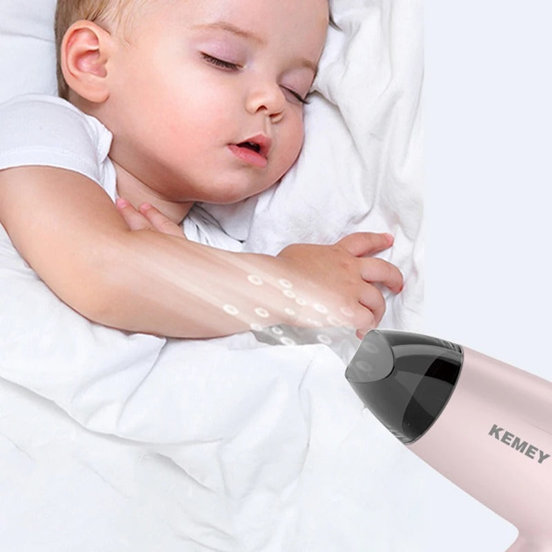 Portable Foldable Hair Dryer Compact Low Noise Travel Blower