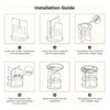 360° Rotating Makeup Organizer Shelf for Bathroom Countertop