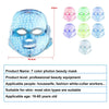 7-Color LED Facial Mask for Acne, Wrinkle Removal & Skin Rejuvenation – Photon Light Therapy Mask