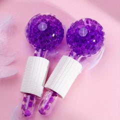 2pcs LCE Ice Globes for Facial Massage – Cooling Face & Eye Roller