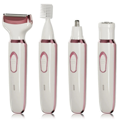 4-in-1 Rechargeable Women’s Electric Razor Wet Dry Trimmer