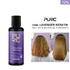 PURC 12% Brazilian Keratin Hair Straightening Treatment – Lavender Smoothing Cream for Curly or Frizzy Hair