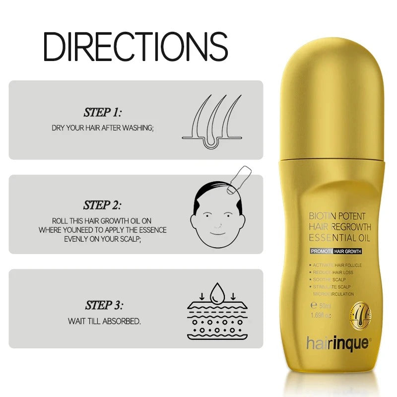 Biotin Hair Growth Serum for Fast Regrowth and Thicker Hair