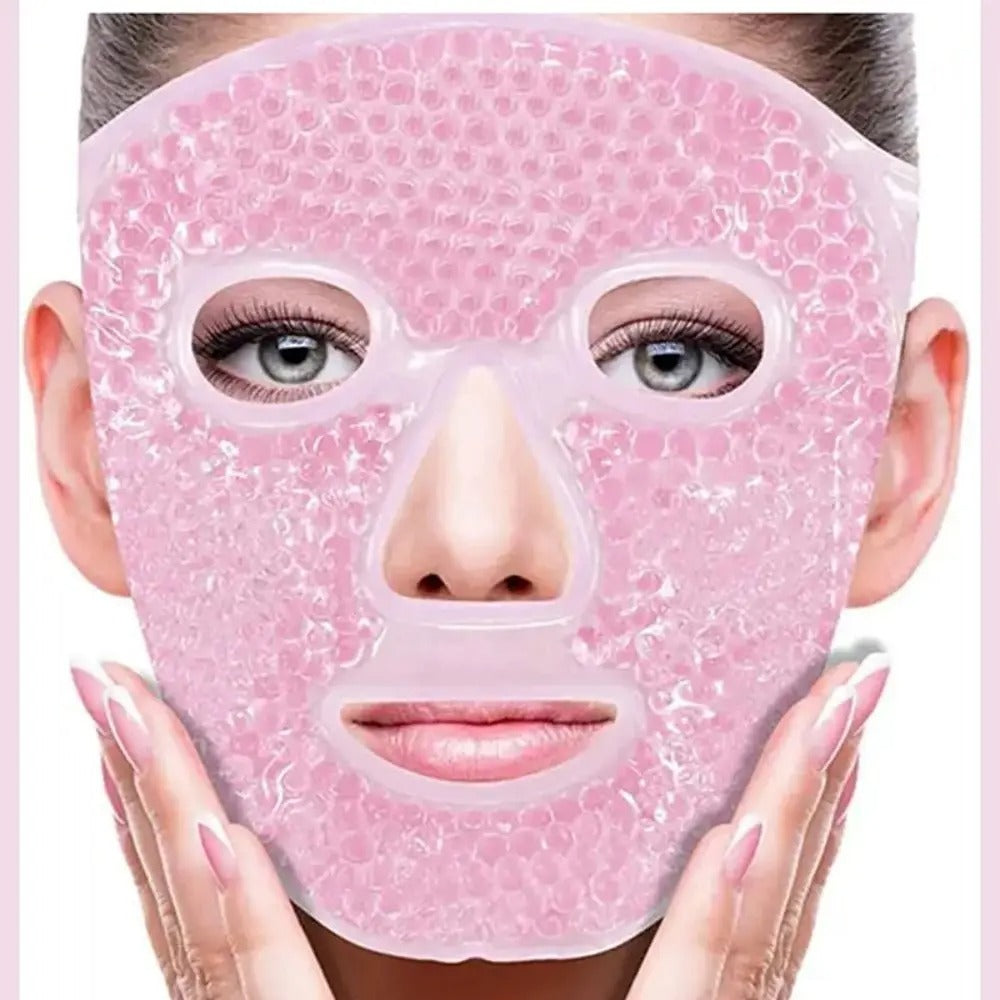 Full Face Massage Ice Compress Mask – Reusable Cooling Therapy