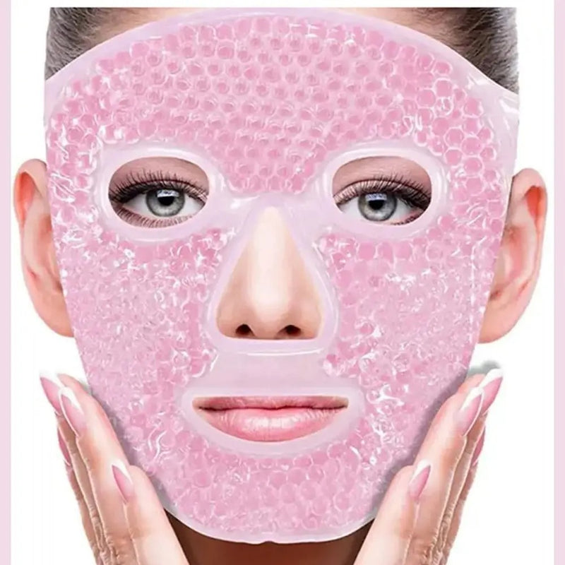 Full Face Massage Ice Compress Mask – Reusable Cooling Therapy