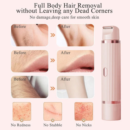 2 in 1 Electric Shaver for Women Body Hair Removal