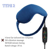USB Heated Eye Mask with Vibration – Steam Compress & Remote Control for Dry Eye Relief, Sleep & Office Use