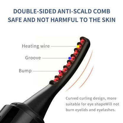 USB Heated Eyelash Curler with 4 Modes for Long Lashes