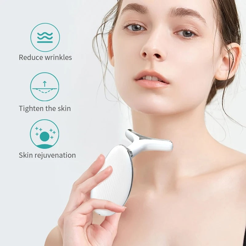 Neck & Face Lifting Device – LED Light Skin Tightening Tool