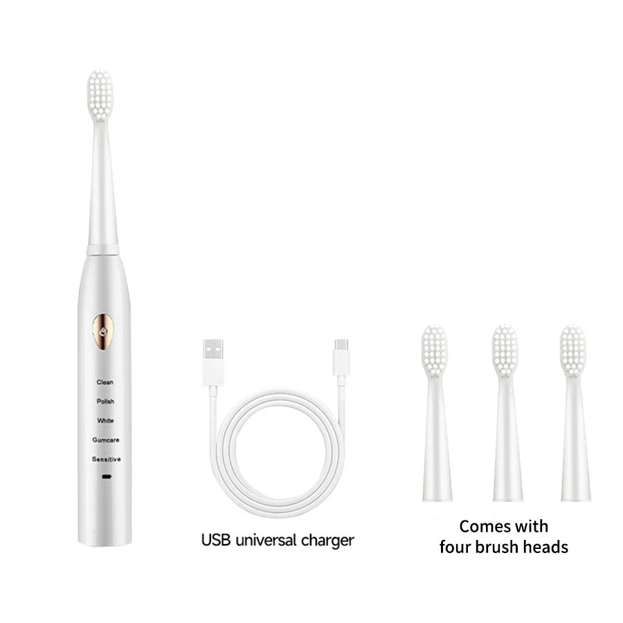 Sonic Electric Toothbrush for Adults – 5 Modes USB Rechargeable