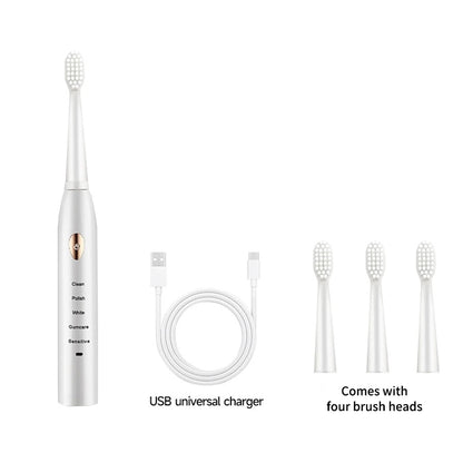 Sonic Electric Toothbrush for Adults – 5 Modes USB Rechargeable