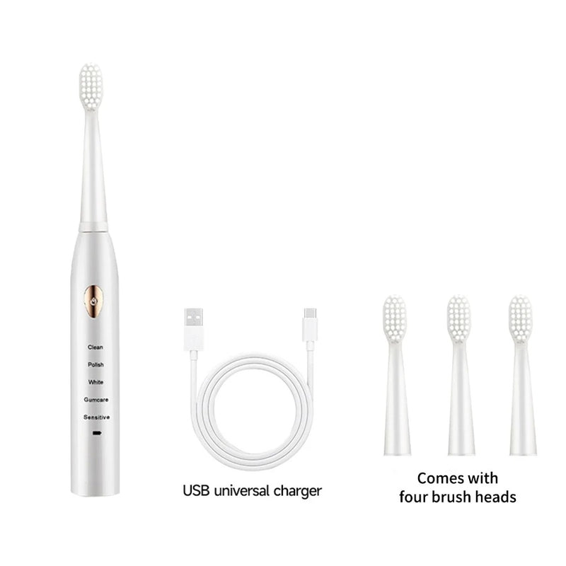 Sonic Electric Toothbrush for Adults – 5 Modes USB Rechargeable