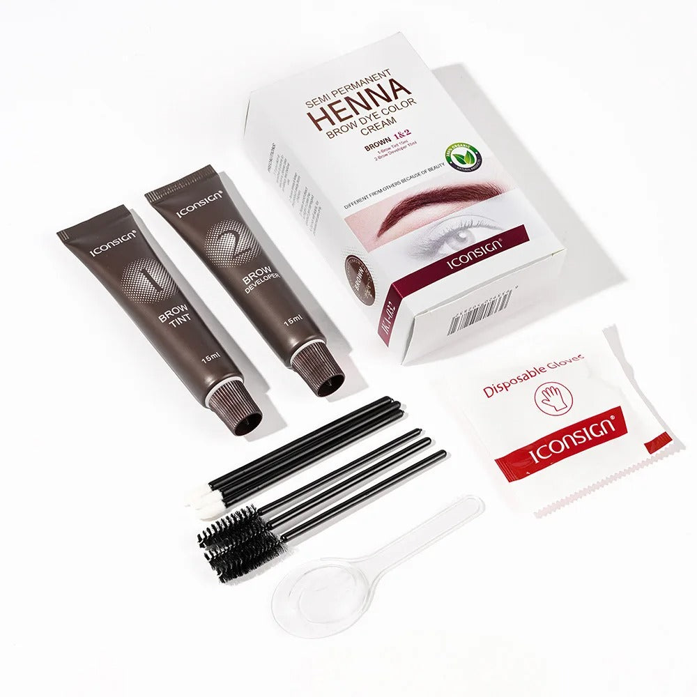 Eyelash & Eyebrow Tint Kit – Waterproof Long-Lasting Henna Brow Dye