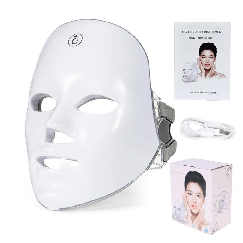 7 Colors Wireless LED Face Mask Anti Aging Skin Therapy
