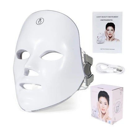 7 Colors Wireless LED Face Mask Anti Aging Skin Therapy
