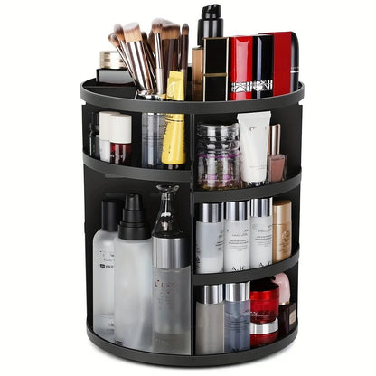 360° Rotating Makeup Organizer Shelf for Bathroom Countertop